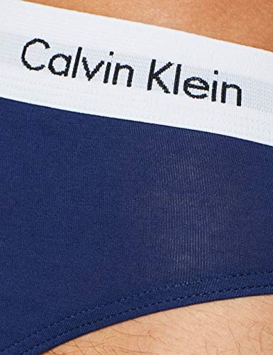 Calvin Klein Cotton Stretch-3er Tanga de hilo, Multicolor (I03 White, Red Ginger, Pyro Blue), X-Large (Pack de 3) para Hombre