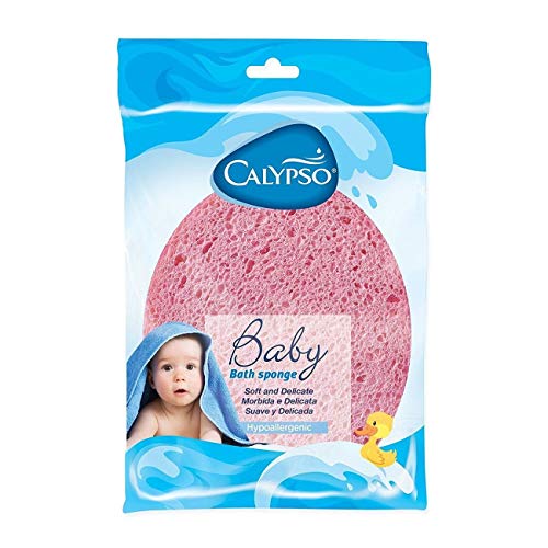 Calypso 31200029, Esponja Natural para Bebés, Celulosa Natural, Colores surtidos, 1 Pieza