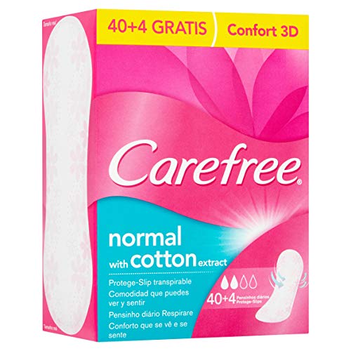 Carefree Salvaslip Cotton Sin Fragancia 44 unidades 120 g, Blanco (63118)