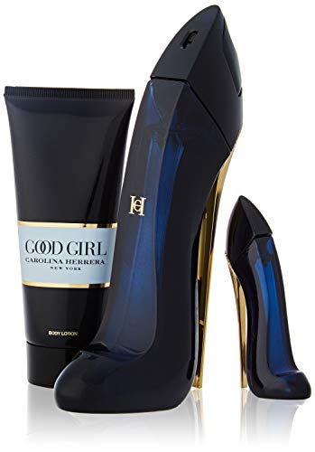 CAROLINA HERRERA GOODGIRL Eau DE Parfum 80ML VAPORIZADOR + LOCION Corporal PERFUMADA 100ML + Miniatura 1UN. Unisex Adulto, Negro, Único