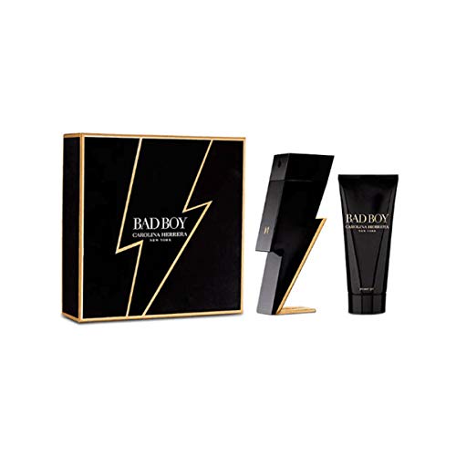 Carolina Herrera, PACO RABANNE BAD BOY EAU DE TOILETTE GEL DE BAÑO 100ML Unisex adulto, Negro, Único