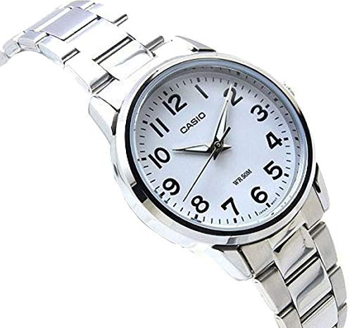 Casio Reloj Analógico para Mujer de Cuarzo con Correa en Acero Inoxidable LTP-1303PD-7BVEF