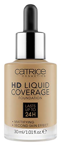 Catrice - Base de Maquillaje HD Cobertura Líquida 002 - Base de Maquillaje HD Liquid Coverage - 060 Latte machiato beige