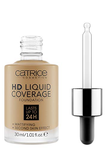 Catrice - Base de Maquillaje HD Cobertura Líquida 002 - Base de Maquillaje HD Liquid Coverage - 060 Latte machiato beige