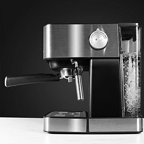 Cecotec Cafetera Express Digital Power Espresso Matic para Espresso y Cappuccino, de 20 Bares, 850 W y Vaporizador Orientable.