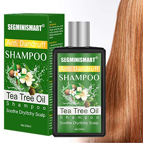 Champú de árbol de té,Champú AntiCaspa de Aceite de Arbol de Te,Champú de Árbol del Té,limpieza profunda de caspa, el cuero cabelludo seco y el cabello con picazón