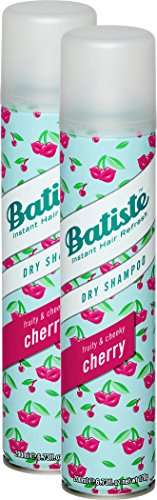 Champú seco Batiste Fruity & Cheeky Cherry, cabello fresco para todos los tipos de cabello (2 x 200 ml)