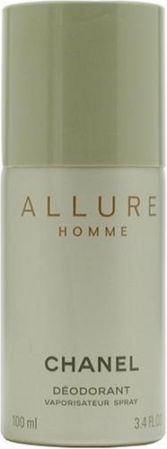 CHANEL Allure Homme Hombres Desodorante en spray 100 ml - Desodorantes (Hombres, Desodorante, Desodorante en spray, Aerosol, 100 ml, Madera)