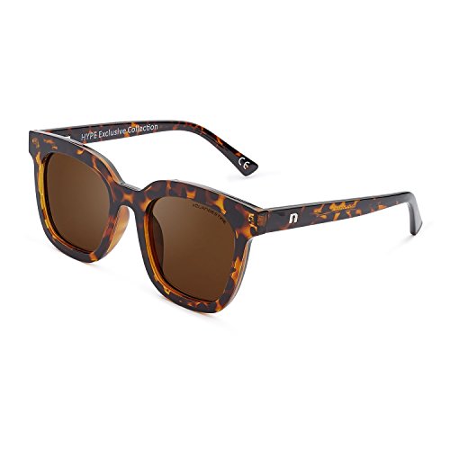 CLANDESTINE Quadrato Habana Brown by HYPE -Gafas de sol Polarizadas Hombre & Mujer