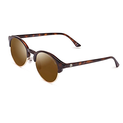 CLANDESTINE Sferico Habana Gold Brown - Gafas de Sol Polarizadas Hombre & Mujer