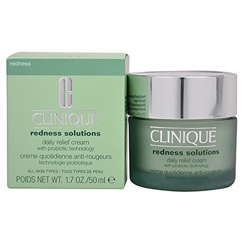 Clinique Redness Solutions, Crema de Alivio con Probiótico, Diaria, 50 ml