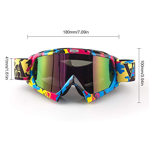 Color tree Moto X Dirt Bike Enduro Gafas MTB Motocross a prueba de viento ATV MX gafas