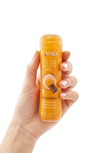 Control Lub Chocolate - Gel lubricante sin azúcar ni parabenos con sabor a chocolate, 75 ml