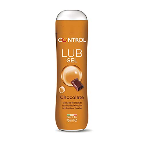 Control Lub Chocolate - Gel lubricante sin azúcar ni parabenos con sabor a chocolate, 75 ml