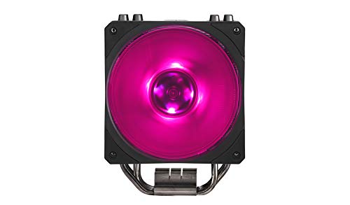 Cooler Master Hyper 212 RGB Black Edition Sistema Refrigeración - Elegante, Llamativo y Preciso - 4 Tubos de Calor Contacto Directo Continuo con Aletas, Ventilador SF120R RGB