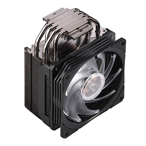 Cooler Master Hyper 212 RGB Black Edition Sistema Refrigeración - Elegante, Llamativo y Preciso - 4 Tubos de Calor Contacto Directo Continuo con Aletas, Ventilador SF120R RGB