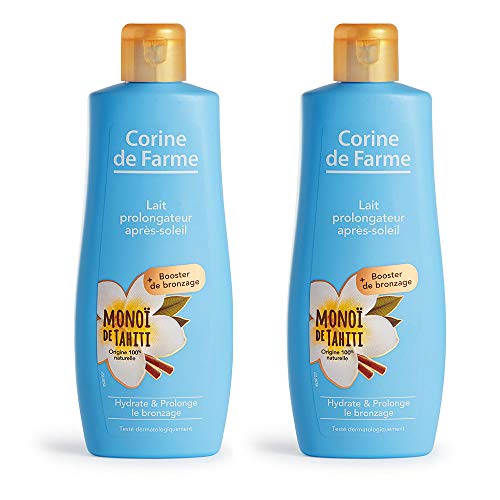 Corine de Farme - Crema postsolar prolongadora del bronceado, lote de 2 envases