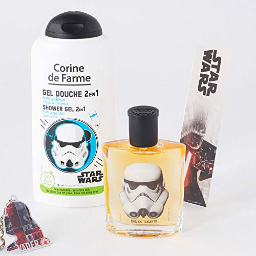 Corine de FARME Disney Star Wars - Estuche de agua de colonia + gel de ducha + llavero, 1 unidad