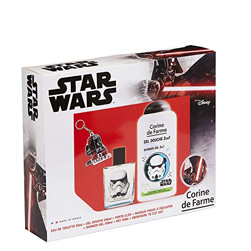 Corine de FARME Disney Star Wars - Estuche de agua de colonia + gel de ducha + llavero, 1 unidad