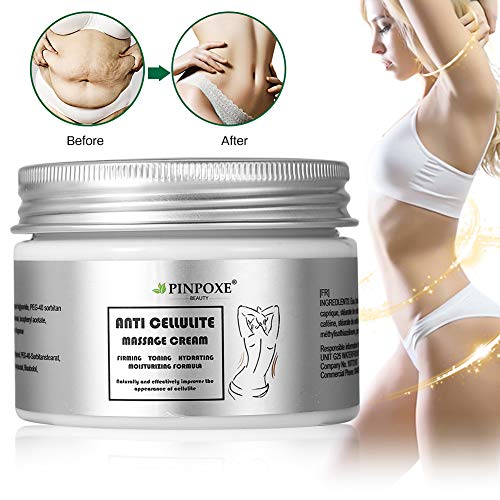 Crema anticelulítica, Crema reductor anticelulítico, quemagrasas reafirmante intensivo muy fuerte, la talladora del cuerpo de la piel Elimina la celulitis y piel de naranja crema, 120ml