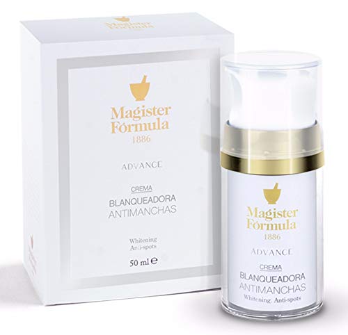 Crema Antimanchas Despigmentante | Crema Blanqueadora Facial | Elimina y reduce manchas de la piel y cara | Efecto Antiedad y Antiarrugas | Día y noche | Magister Formula