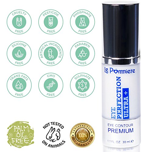 Crema contorno ojos 30ml Anti bolsas, ojeras y arrugas. Anti-edad para atenuar líneas de expresión y patas de gallo. Antiarrugas con Vitamina E, elastina y Pantenol para una piel joven e hidratada