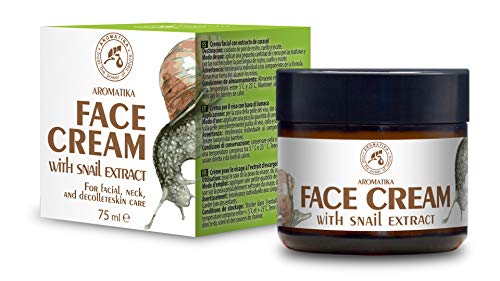 Crema de Baba Caracol 75ml - Crema Hidratante de Caracol & Aloe - Ingredientes Naturales Antienvejecimiento, Antiarrugas y Manchas Oscuras - Crema Facial Regeneradora & Iluminadora & Nutritiva