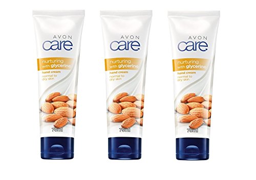 Crema de manos Avon Care nutritiva de glicerina (75 ml, 3 unidades)