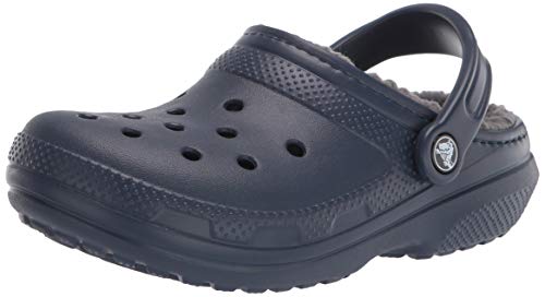 Crocs Classic Lined Clog, Zuecos Unisex Adulto, Azul (Navy/Charcoal), 37/38 EU