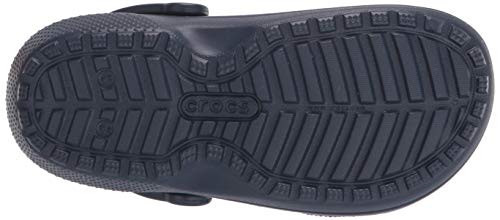 Crocs Classic Lined Clog, Zuecos Unisex Adulto, Azul (Navy/Charcoal), 37/38 EU