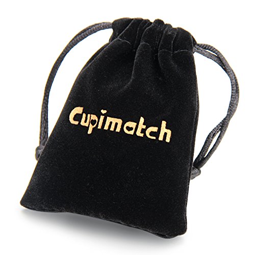 Cupimatch collar cadena colgante botella cristal perfume botella abatible acero inoxidable hombre mujer tamaño a elegir Grande