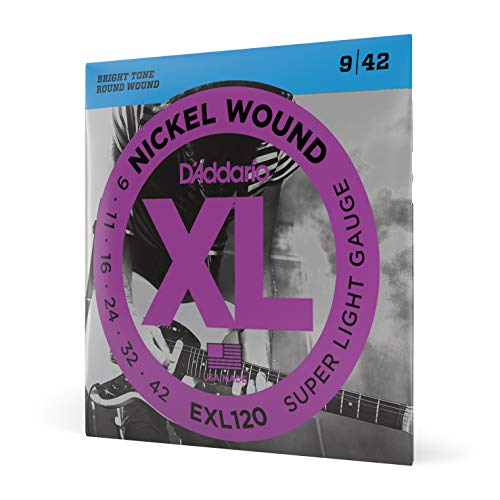 D'Addario EXL120 - Juego de cuerdas para guitarra eléctrica de níquel, 9-42