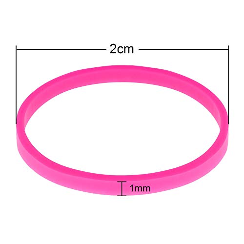 Dancepandas Gomas de Pelo 1800PCS Trenzadas Banda Elástica de Pelo Hair Band Mini Titular de Cola de Caballo para Trenzas, Peinado de Boda y Más 2 cm en Diámetro