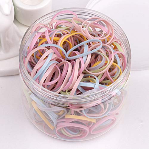 Dancepandas Gomas de Pelo 1800PCS Trenzadas Banda Elástica de Pelo Hair Band Mini Titular de Cola de Caballo para Trenzas, Peinado de Boda y Más 2 cm en Diámetro