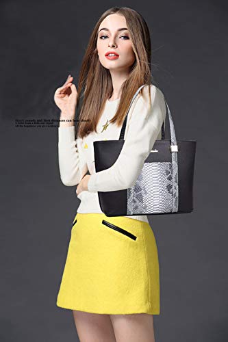 DEERWORD Para mujer Carteras de mano Bolsos bandolera Bolsos bolera Bolsos maletín Cuero Fekete