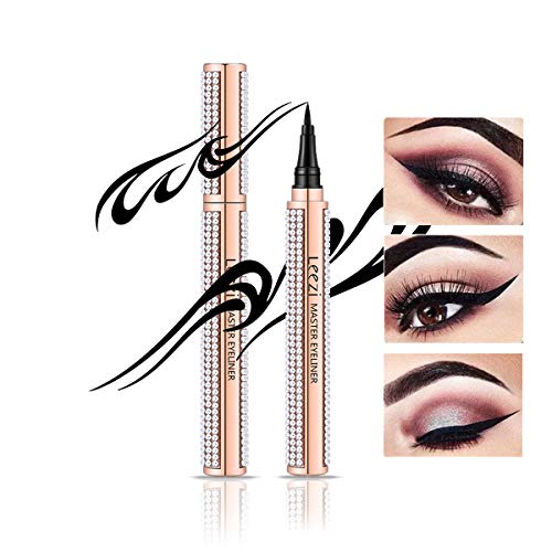 Diamond Delineadores Eyeliner Pen Waterproof Black Precision Micro Eye Liner Liquid Pen Quick Drying Lápiz de maquillaje cosmético de larga duración para mujeres niñas ojos