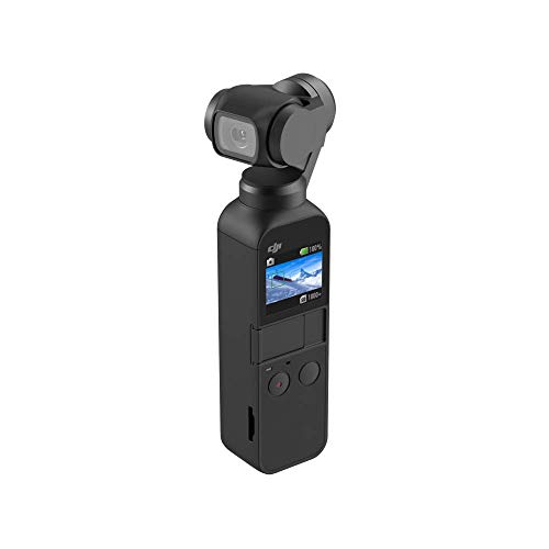 DJI Osmo Pocket Versión de Bolsillo - Estabilizador portátil meanico en tres ejes, gimbal con sensor de 1/2.3'', campo de visión de 80° y apertura f/2.0, vídeo en 4K/60 fps a 100 Mbps