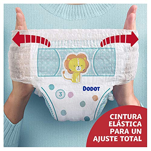 Dodot Pants Pañal - Braguita Talla 4, 165 Pañales, 9 kg - 15 kg, Pañal - Braguita Con Ajuste 360° Anti-fugas