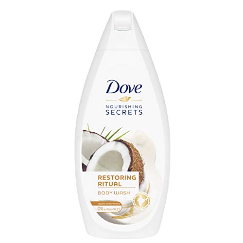 Dove Gel De Ducha Coco y Almendras - 4 Paquetes de 500 ml - Total: 2000 ml