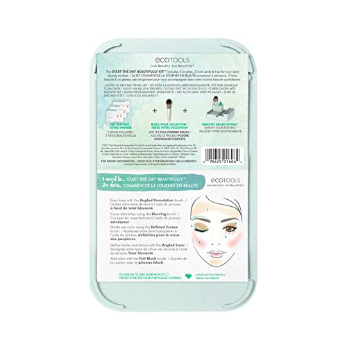 EcoTools® Start the Day Beautifully - Juego de brochas de maquillaje