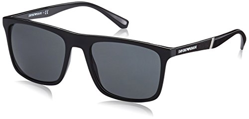 Emporio Armani 501787 Gafas de sol, Black, 56 Unisex-Adulto