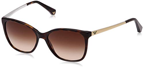 Emporio Armani 502613 Gafas de sol, Dark Havana, 55 para Mujer