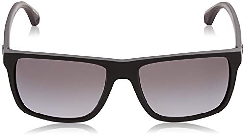 Emporio Armani 5229T3 Gafas de Sol, Black/Grey Rubber, 56 para Hombre