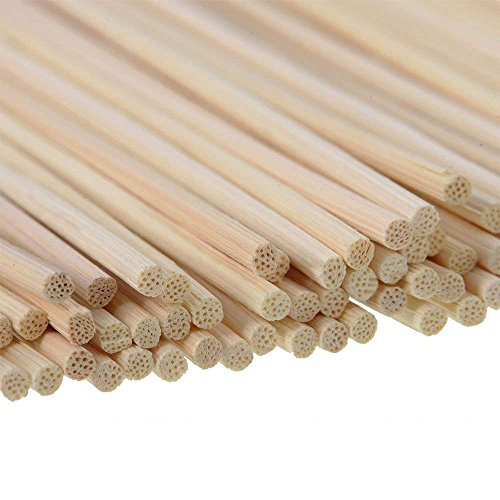 Esnow 120 pedazos de aceite de madera de caña difusor Sticks reed ratán de recambio para fragancia de aroma, 9.45 pulgadas