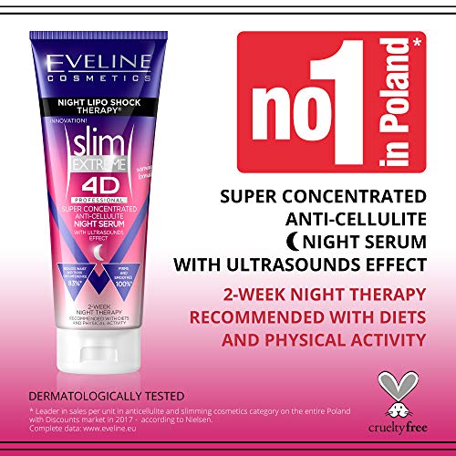 Eveline Cosmetics Slim Extreme 4D Anti-Cellulite Night Serum Superskoncentrowane nocne serum antycellulitowe 250ml