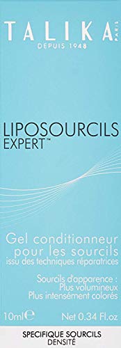 Eyebrow Lipocils Expert - Talika - Gel para el Crecimiento y la Pigmentación de las Cejas - Experto Natural en el Cuidado de las Cejas - Punta de Espuma -  10 Mililitros