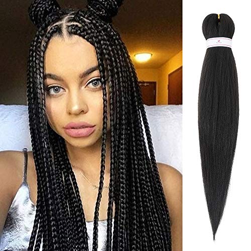 EZ Braid Pre estiramiento del cabello trenzado EZ Braid pelo profesional Yaki pelo sintético 22inch 8 paquetes/orden #2