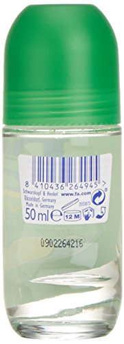 Fa - Desodorante Roll-On Limones del Caribe - 50ml - Anti Transpirable y fiable contra el olor corporal