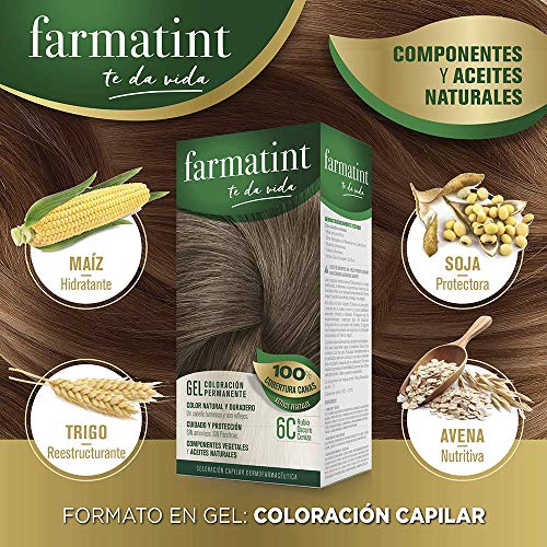 Farmatint Tinte permanente Gel 6C Rubio Oscuro Ceniza