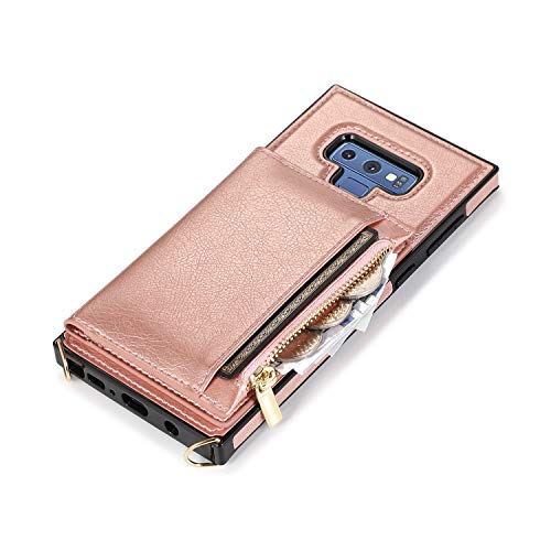 FHZXHY - Funda tipo cartera para Samsung Galaxy Note 9 (piel, tarjetero, tarjetero)